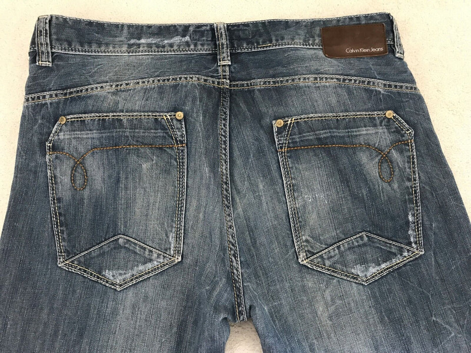 Calvin Klein Mens Bootcut Button Fly Jeans Model 1978 N.Y  size 34W