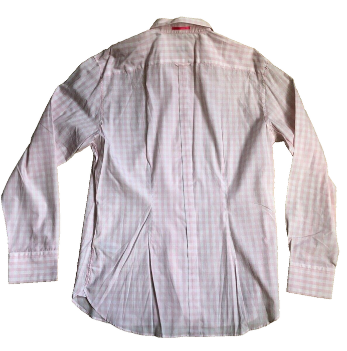 Paul Smith Shirt PS LS Casual Single cuff Butterfly collar Pink Check