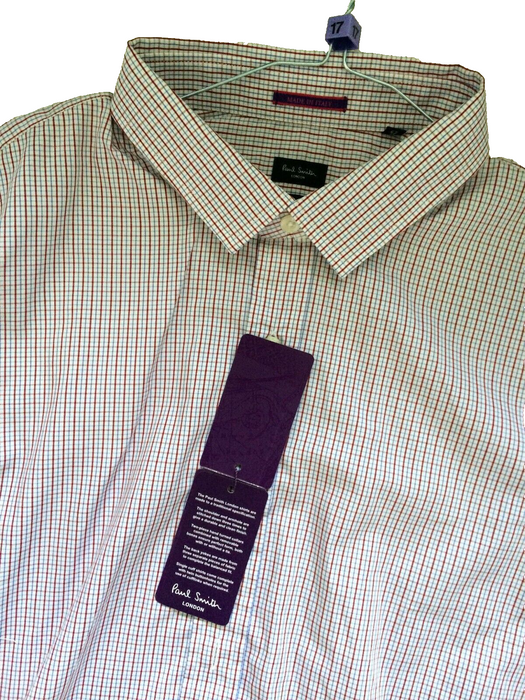 Paul Smith Shirt LONDON LS Shirt Size 17 / 43 SLIM fit  p2p 22.5"