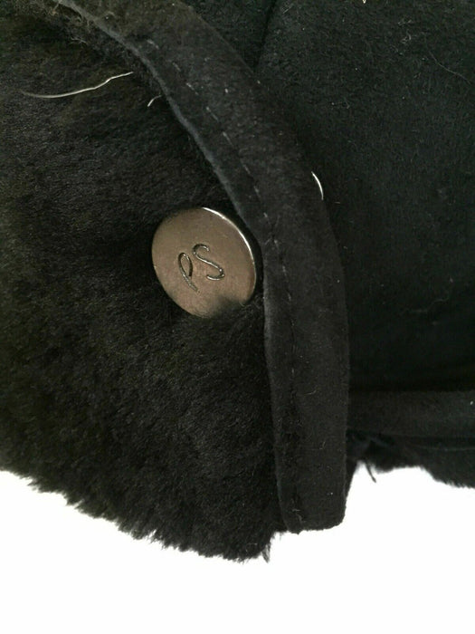 Paul Smith -Hat Black Sheepskin Hunter Trapper  Hat  Size M