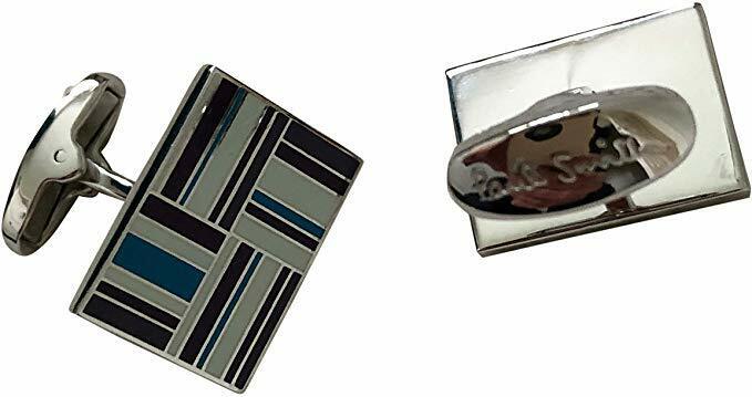 Paul Smith Cufflinks FLAG symbol in colours Blue White Grey