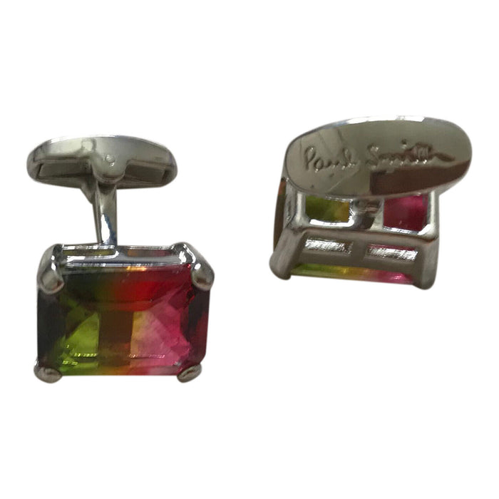 Paul Smith cufflinks Green Amber Red Light Refracting Cufflinks