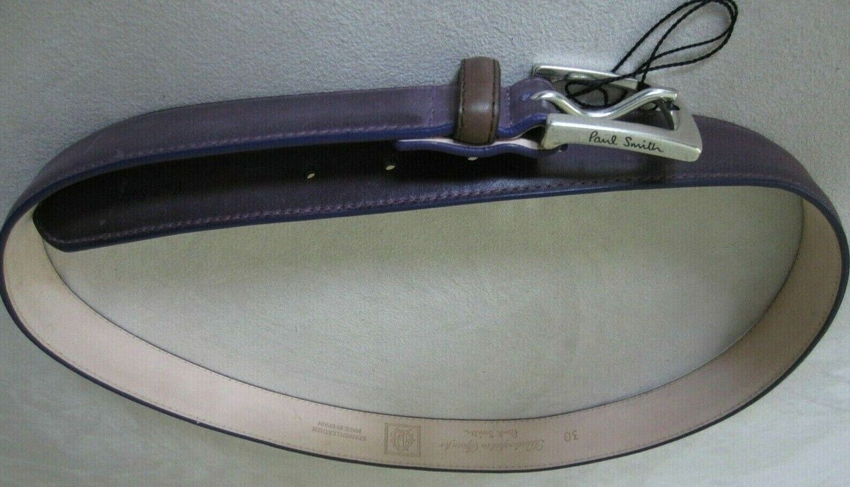 Paul Smith Belt Handcrafted In Spain for Paul Smith Purple  Multiple Sizes