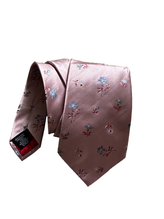 Paul Smith Silk Tie   Pink Floral Classic Tie