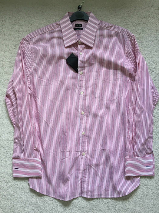 Paul Smith Shirt LONDON LS Classic fit  Dbl contrast Cuff 17 / 43 p2p 22.5"