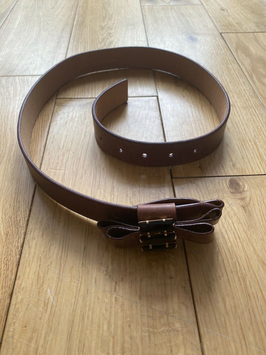 Paul Smith Women Brown "jewelled"  Belt   XS  3cm width length 90cm