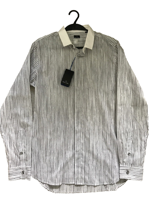 Paul Smith Shirt PS stripe Long Sleeve Casual Shirt contrast collar