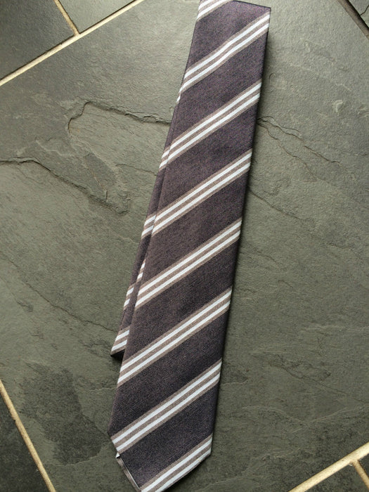 PAUL SMITH Tie Silk Blue Stripe TIE  8cm