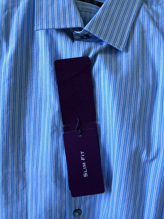 Paul Smith Shirt  LONDON LS Shirt Size 17 / 43 SLIM fit  p2p 22.5"