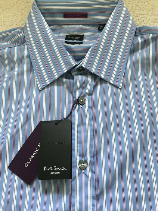 Paul Smith shirt LONDON LS Striped Shirt Size 16.5 / 42 Classic fit  p2p 22.5"