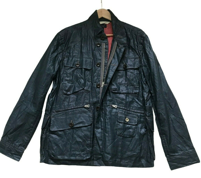 Paul Smith Jacket Blue Waxed  Size M P2P 22"