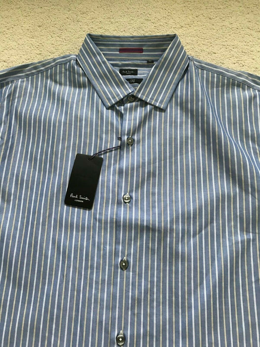 Paul Smith Shir LONDON LS Shirt SLIM fit  Size 16.5 / 42   pit 2 pit 21.5"