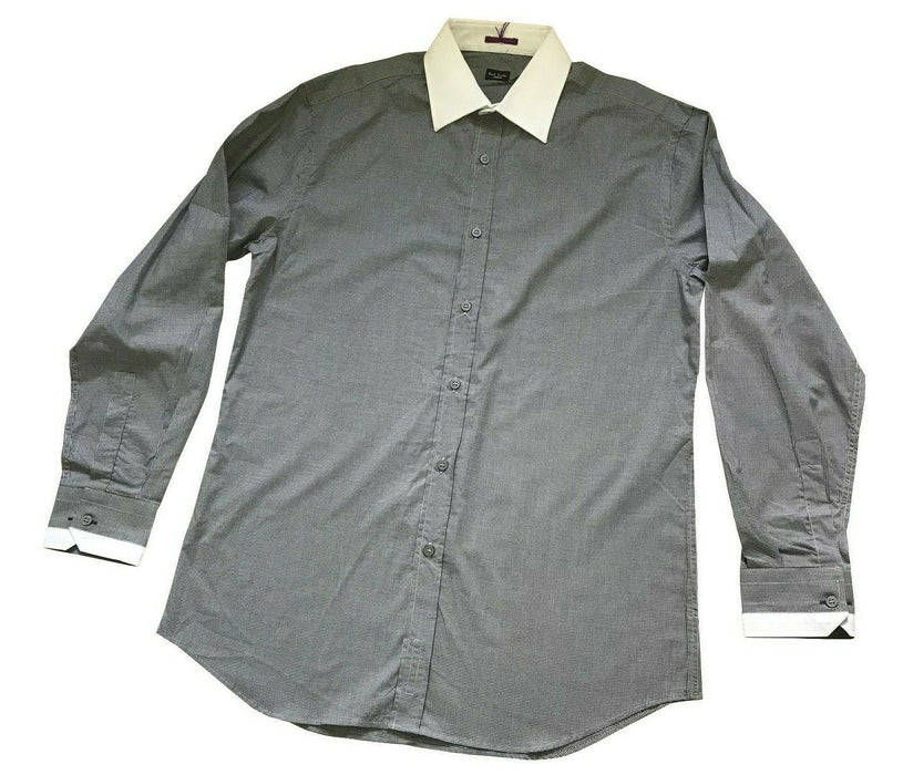 Paul Smith shirt  LONDON LS Shirt  contrast collar Size 15.5 / 39  p2p 19.5"