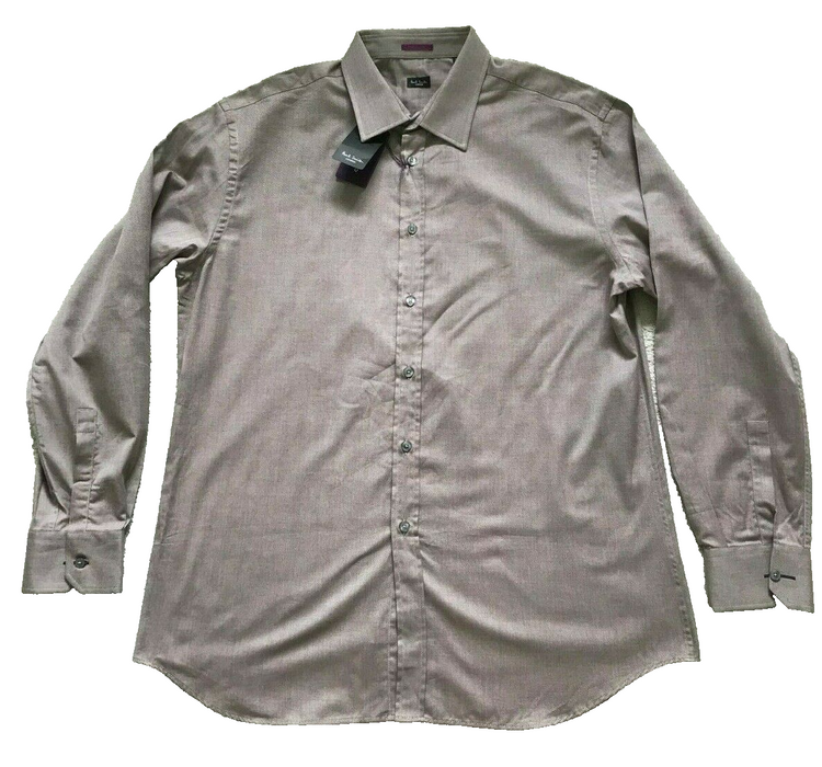 Paul Smith Shirt  LONDON LS Shirt  Size 17.5 / 44 Classic fit  p2p 23.5"