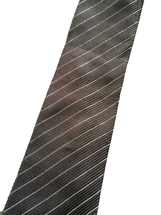 PAUL SMITH  Tie Black with Silver stripe tie TIE 8cm