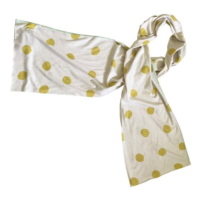 Paul Smith scarf Mens Yellow DOT scarf  185 x 30 cm