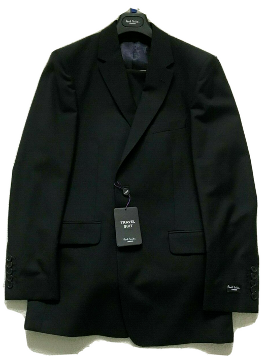 Paul Smith Suit "The Willoughby"  2 button BLACK Single Breasted  TRAVEL Suit