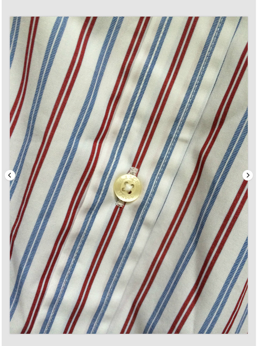 Paul Smith Shirt LONDON LS multi striped Classic  fit  17 / 43   p2p 22.5"