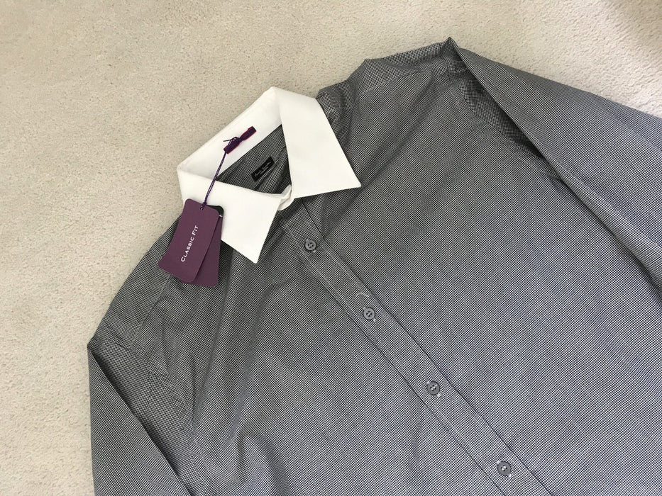 Paul Smith shirt  LONDON LS Shirt  contrast collar Size 15.5 / 39  p2p 19.5"