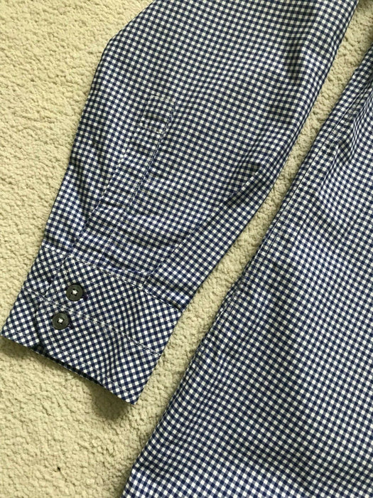 Paul Smith Shirt LONDON LS Shirt Size 17 / 43 SLIM fit Gingham check  p2p 22"