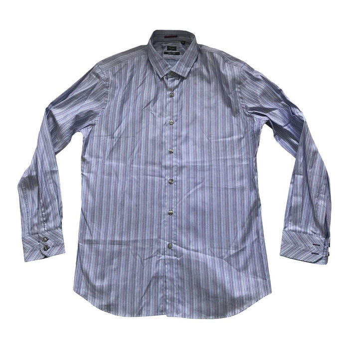 Paul Smith Shirt  LONDON LS Stripe Shirt Size 16.5 / 42  p2p 22" SLIM  fit