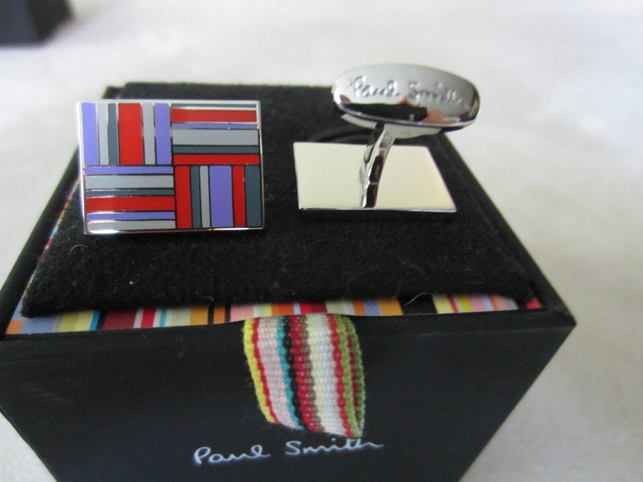 Paul Smith Cufflinks  FLAG Blue Red Grey