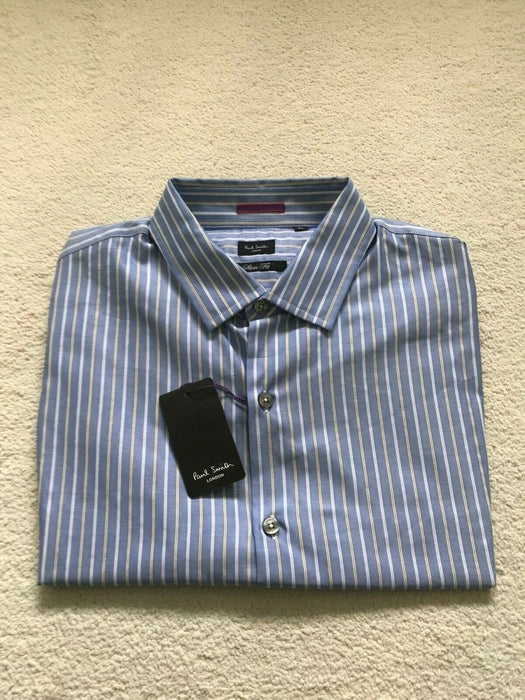 Paul Smith Shir LONDON LS Shirt SLIM fit  Size 16.5 / 42   pit 2 pit 21.5"