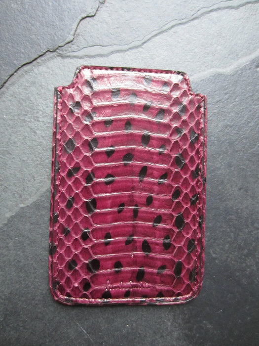 Purple Snakeskin Business Card Holder Paul Smith