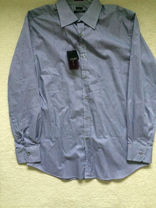 Paul Smith check shirt LONDON LS grey Shirt Classic fit  17 / 43  p2p 22.5"