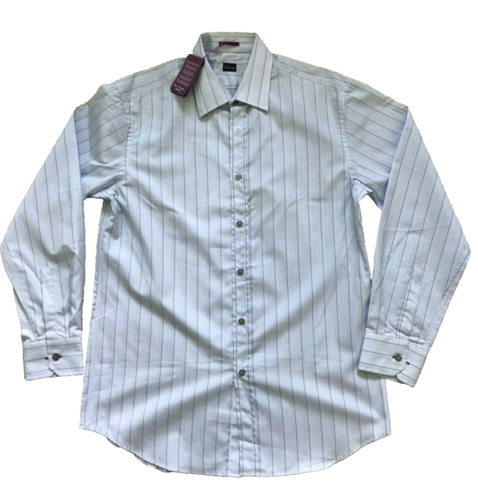 Paul Smith Shirt Formal LS Classic Stripe  Size 16.5 / 42  p2p 22.5" RRP £160