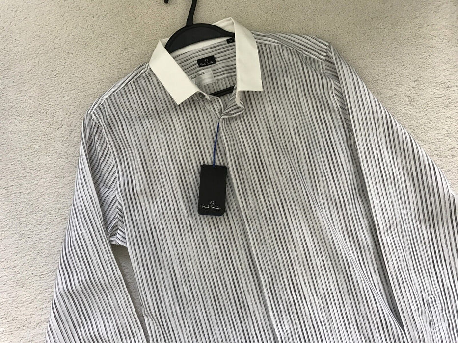 Paul Smith Shirt PS stripe Long Sleeve Casual Shirt contrast collar