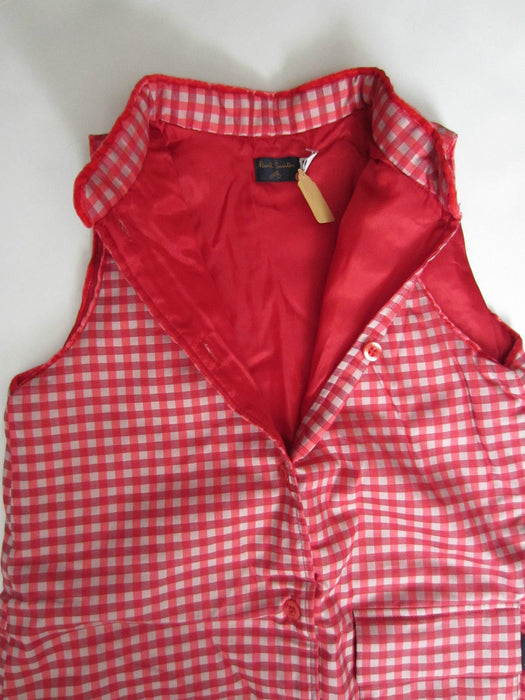 Paul Smith Dress Girls Red check sleeveless Dress- Age 5/6 Years