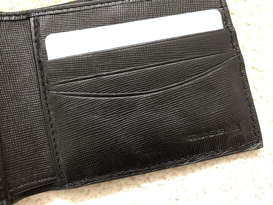 Paul Smith Wallet  Black Leather 8 Credit Card Billfold