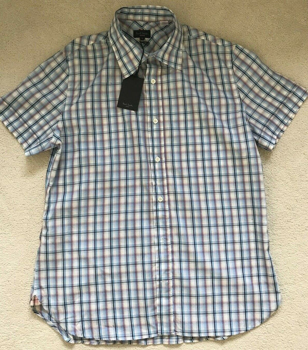 Paul Smith  Shirt Short Sleeve Shirt   - L -  p2p 21"