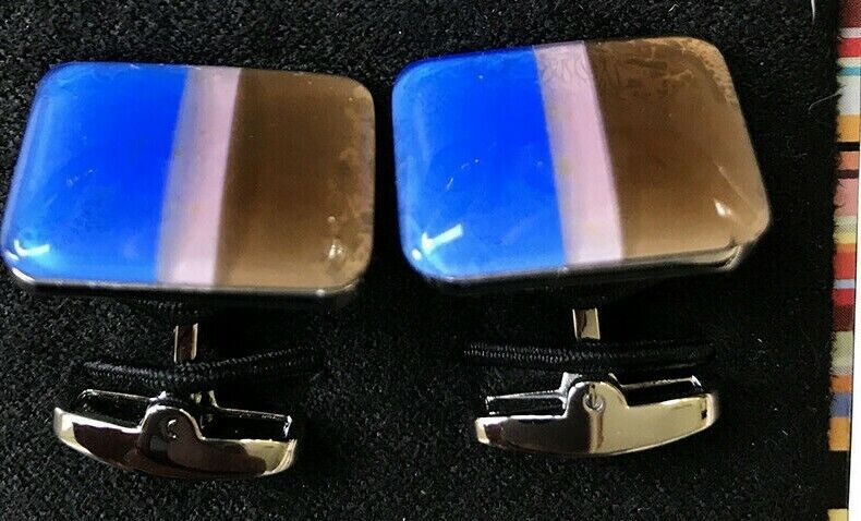 Paul Smith Cufflinks Multi coloured Glass effect