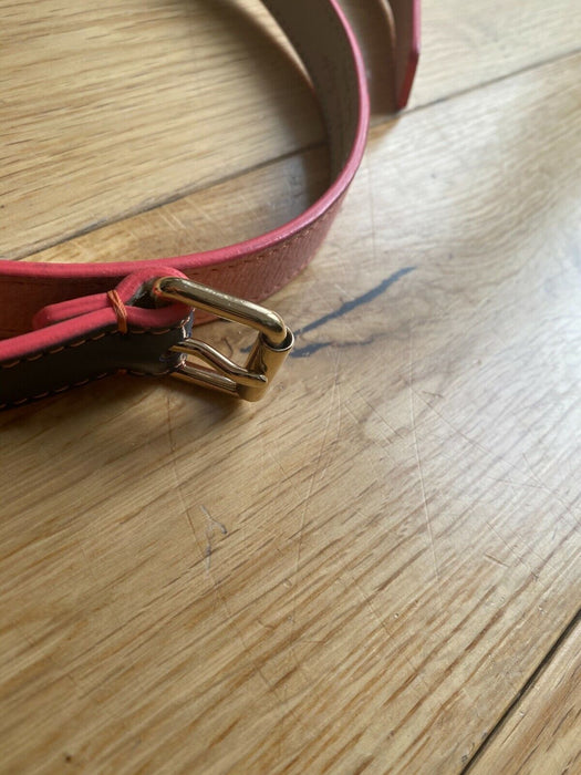 Paul Smith Women Salmon Pink studded  Belt   S  2cm width length 100cm