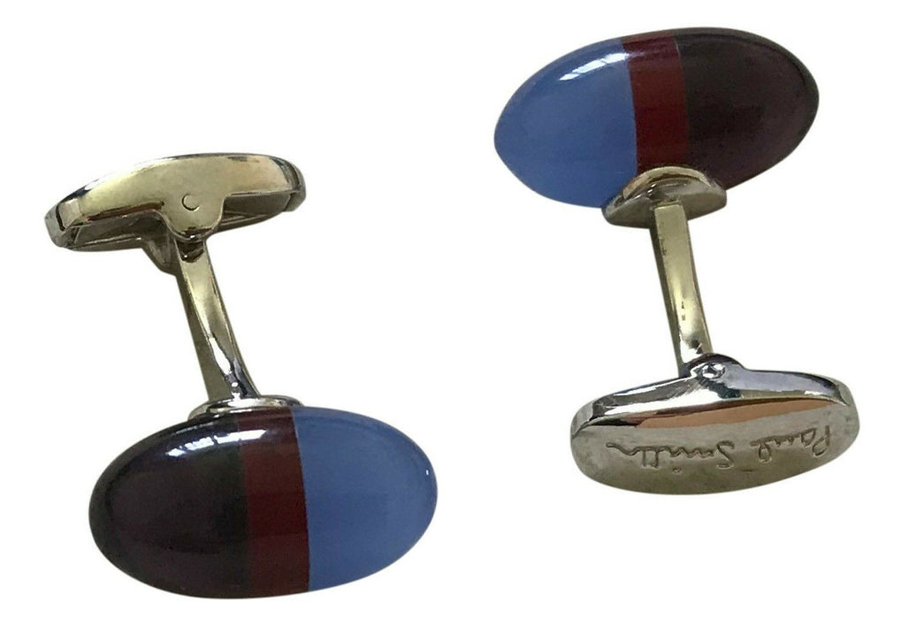 Paul Smith Cufflinks Blue  Red  Black Pill shaped Cufflinks