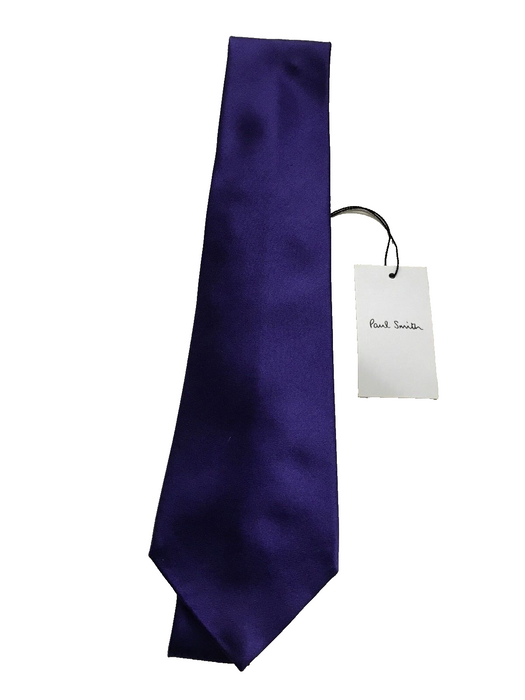 PAUL SMITH Silk Tie Purple Polka Dot Tie 8 cm