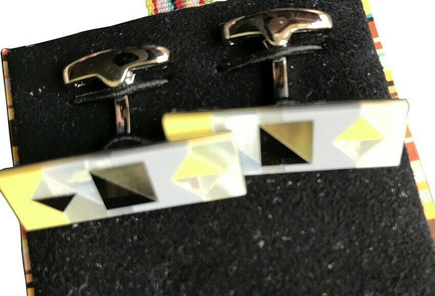 Paul Smith Cufflinks Patterned Stone Cufflinks