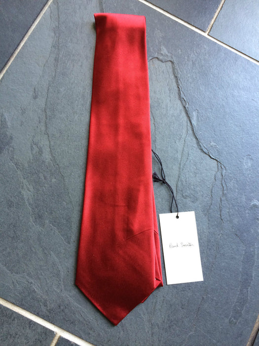 PAUL SMITH Silk TIE RED  9 cm width