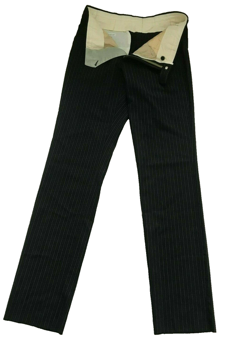 PAUL SMITH Trousers  MAINLINE Men SLIM Trousers 32  Black Grey Silver Stripe