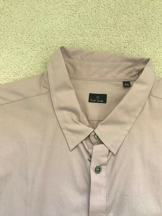 Paul Smith shirt PS  Long Sleeve Casual Plain  Shirt XXL   pit 2 pit 22.5"