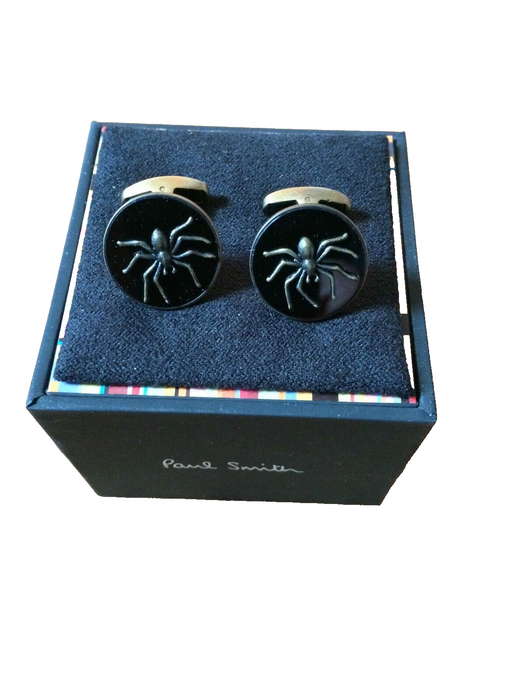 Paul Smith Cufflinks Gunmetal Spider Cufflinks