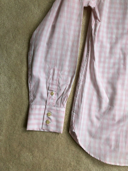 Paul Smith Shirt PS LS Casual Single cuff Butterfly collar Pink Check