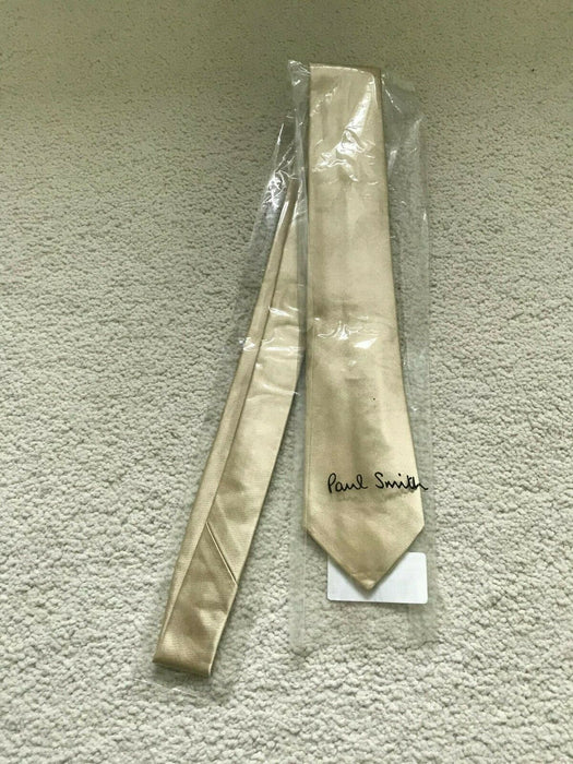 Paul Smith Silk Tie 6cm width Gold Narrow Tie