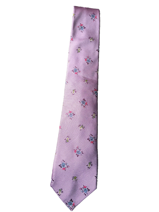 PAUL SMITH Silk TIE Floral Pattern with polka lining  9cm