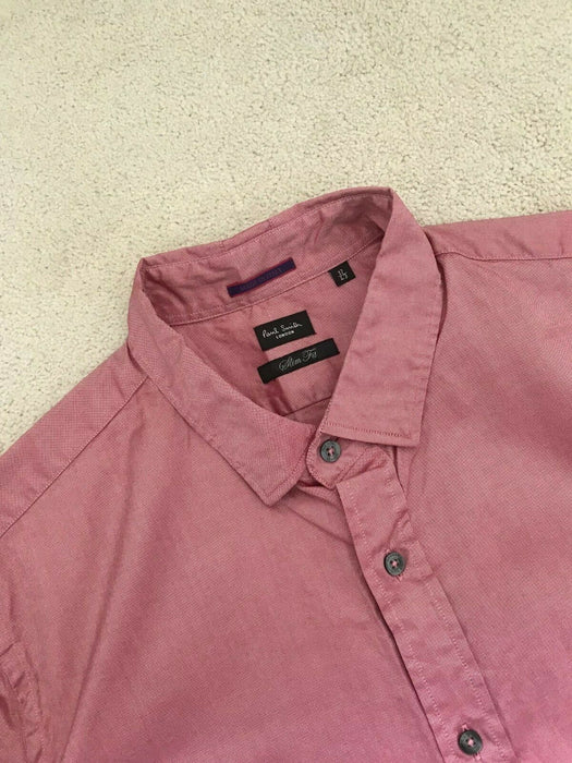 Paul Smith Shirt LONDON LS Shirt Size 17 / 43  SLIM fit  p2p 22.5"