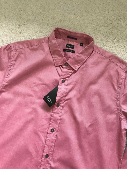 Paul Smith Shirt LONDON LS Shirt Size 17 / 43  SLIM fit  p2p 22.5"