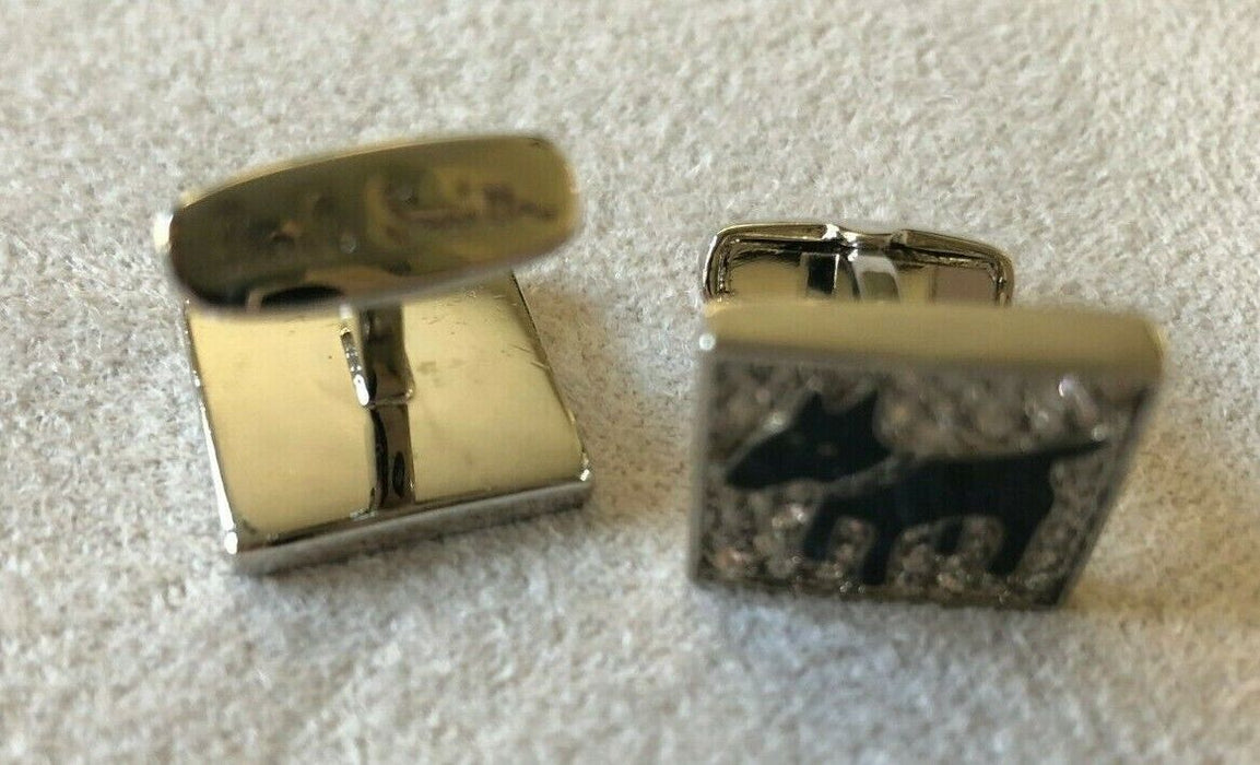 Paul Smith Cufflinks Square Crystal Doberman Dog