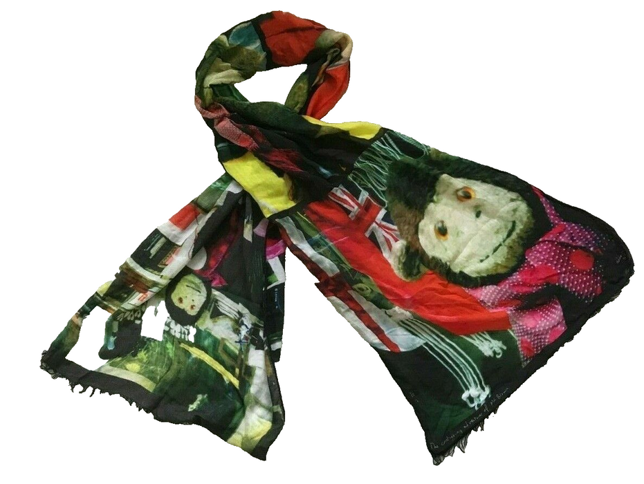 Paul Smith Scarf PS Mr Brown Printed Square Scarf Adventure No. 2